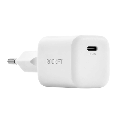 СЗУ Rocket Rapid 1USB-C PD 20W White (RWC514WH01RP20-C) фото 