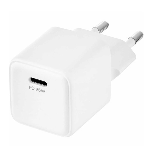 СЗУ Ubear Wall charger Bridge 25W USB C + кабель Type C/Type С Bridge Combo (WCC02WHPD25CC-C) White фото 