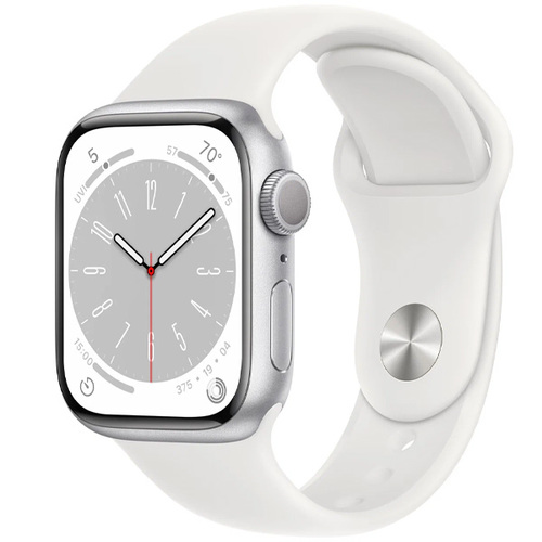 Умные часы Apple Watch Series 8 45mm А2775 Aluminum Case with Sport Band Silver фото 